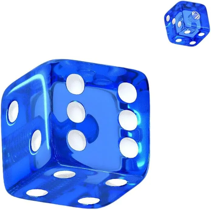 10 Pc Threaded UV Dice Acrylic Ball For Eyebrow Lip Tongue Ring Rings 16g (1.2 mm) 4 mm Blue Body Unique Jewelry Delicate Design Piercing Steel Surgical For Women