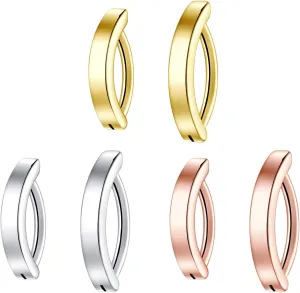 14G Clicker Belly Button RingSurgical Stainless Steel Hinged Belly Button Rings Belly Barbell Piercing Navel Barbell Body Jewelry 2PCS