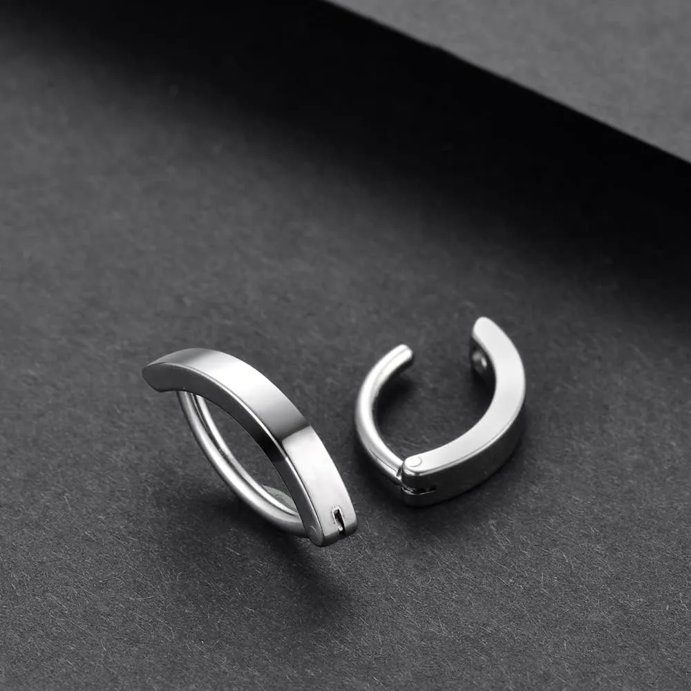 14G Clicker Belly Button RingSurgical Stainless Steel Hinged Belly Button Rings Belly Barbell Piercing Navel Barbell Body Jewelry 2PCS