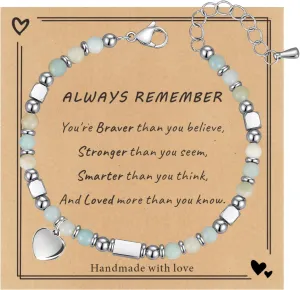 2025 Graduation Gifts for Her/Girls/Women Graduation Bracelet Tiny Gemstone Compass Bracelet as 5th Grade 8th Grade High School College Master Degree Class of 2025 Graduation Gifts