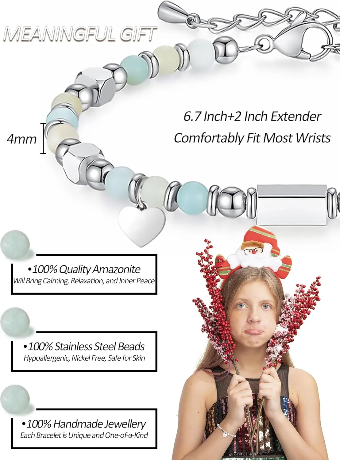 2025 Graduation Gifts for Her/Girls/Women Graduation Bracelet Tiny Gemstone Compass Bracelet as 5th Grade 8th Grade High School College Master Degree Class of 2025 Graduation Gifts