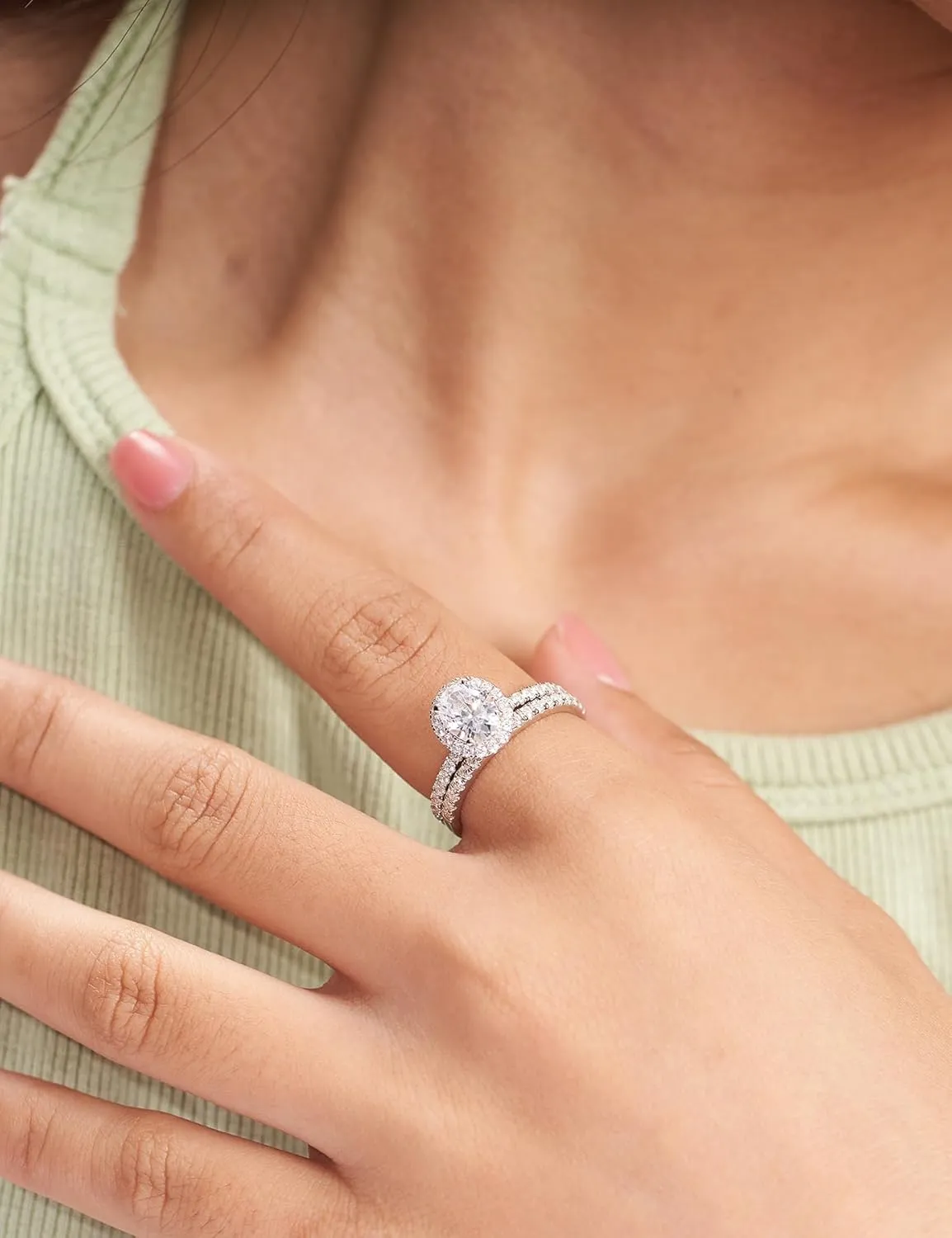 2CT Pear Shaped Engagement Rings for Women Teardrop Sterling Silver Rings with 18K White Gold Plated Cubic Zirconia Wedding Rings for Women Promise Rings for Her