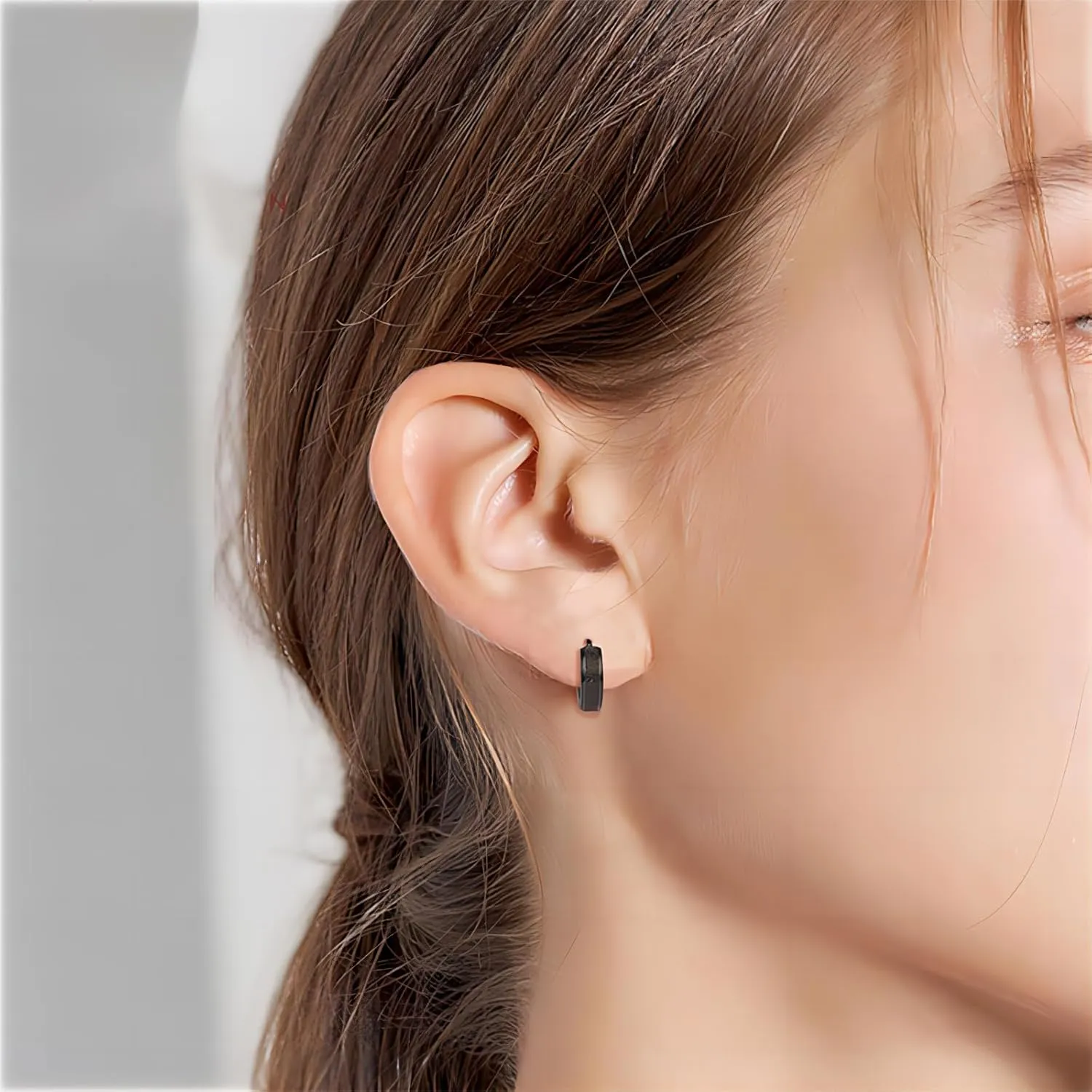 2PCS Gold Earrings for Women,Stainless Steel Hypoallergenic Earrings Studs Fashion Chunky Ear Rings Small Big Hoop Earrings Jewelry for Birthday Party