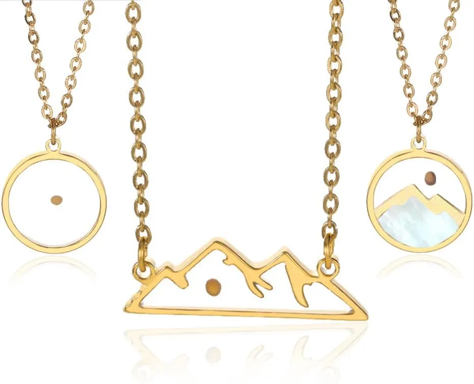 3 Pack Mustard Seed Necklace for Women - Inspirational Christian Faith Jewelry, Stainless Steel Pendant, Move Mountains Mustard Seed Design, Waterproof Non Tarnish Jewelry In 3 Styles