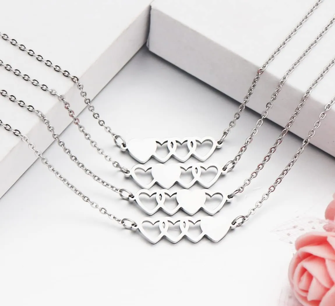 3 Sisters Bracelets Best Friends Necklace for 3 Set of 3 Heart Bracelets 3 BFF 3 Bestie Long Distance Friendship Gift