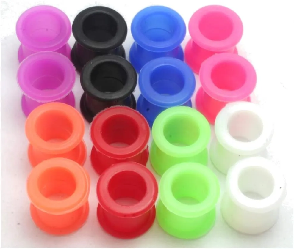 8 Pair Assortment Mix of Ear Plugs Tapers Spirals Tunnels Acrylic Steel Organic Gauges Sizes 8g-5/8