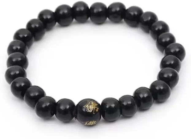 8mm Men Women Natural Wood Beads Bracelets Sandalwood Chinese Buddhist Buddha Meditation Prayer Bead Bracelet