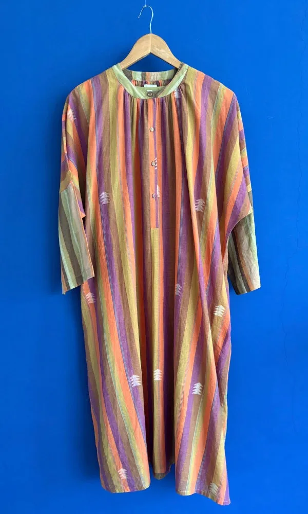 Aba Hand woven stripe jamdani kurta & Pant set