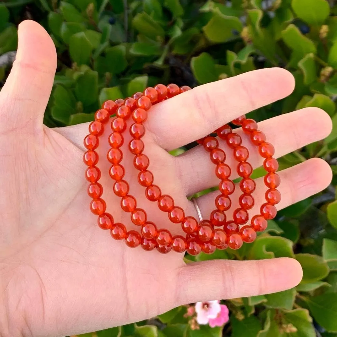 Adabele 1pc Natural Stretch Gemstone Bracelet 6mm (0.24 Inch) Bead 7" 7.5" 8 inch Healing Crystal Quartz Energy Chakra Jewelry Women Birthday Gift