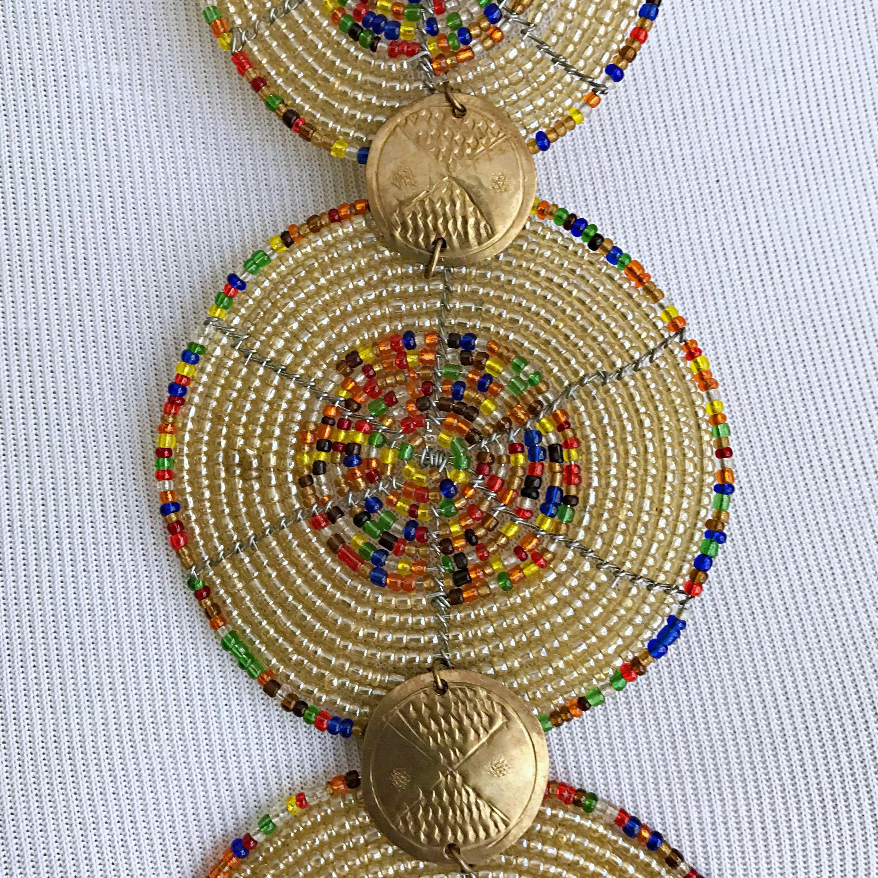 African Maasai Statement Beaded Necklace