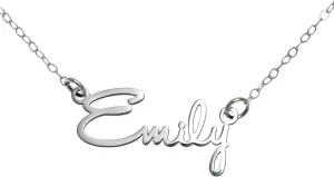 AJ's Collection Name Necklace Personalized Sterling Silver Custom Name Necklace