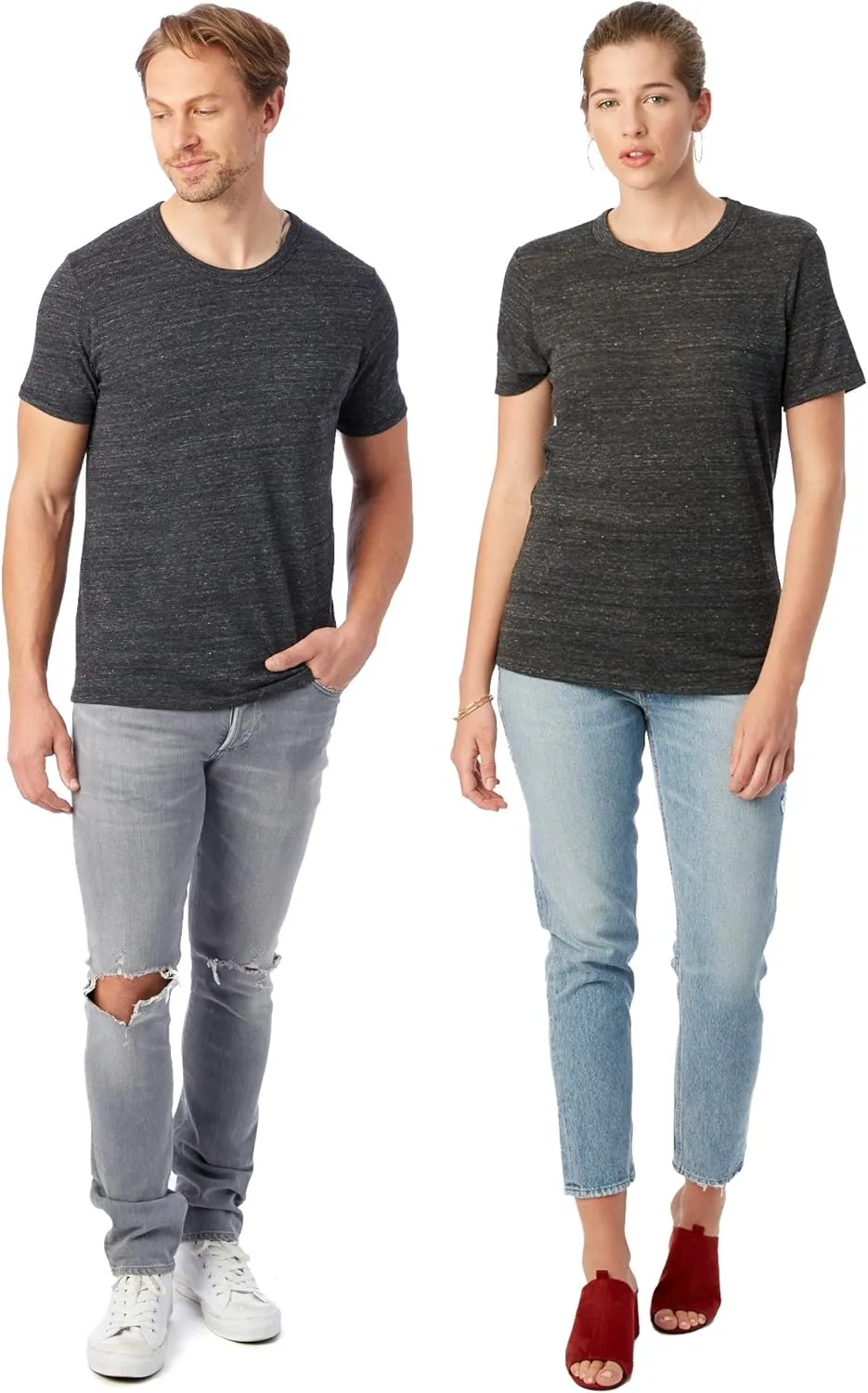 Alternative Men's Shirt, Super Soft Camo Triblend Eco Short Sleeve Crewneck
