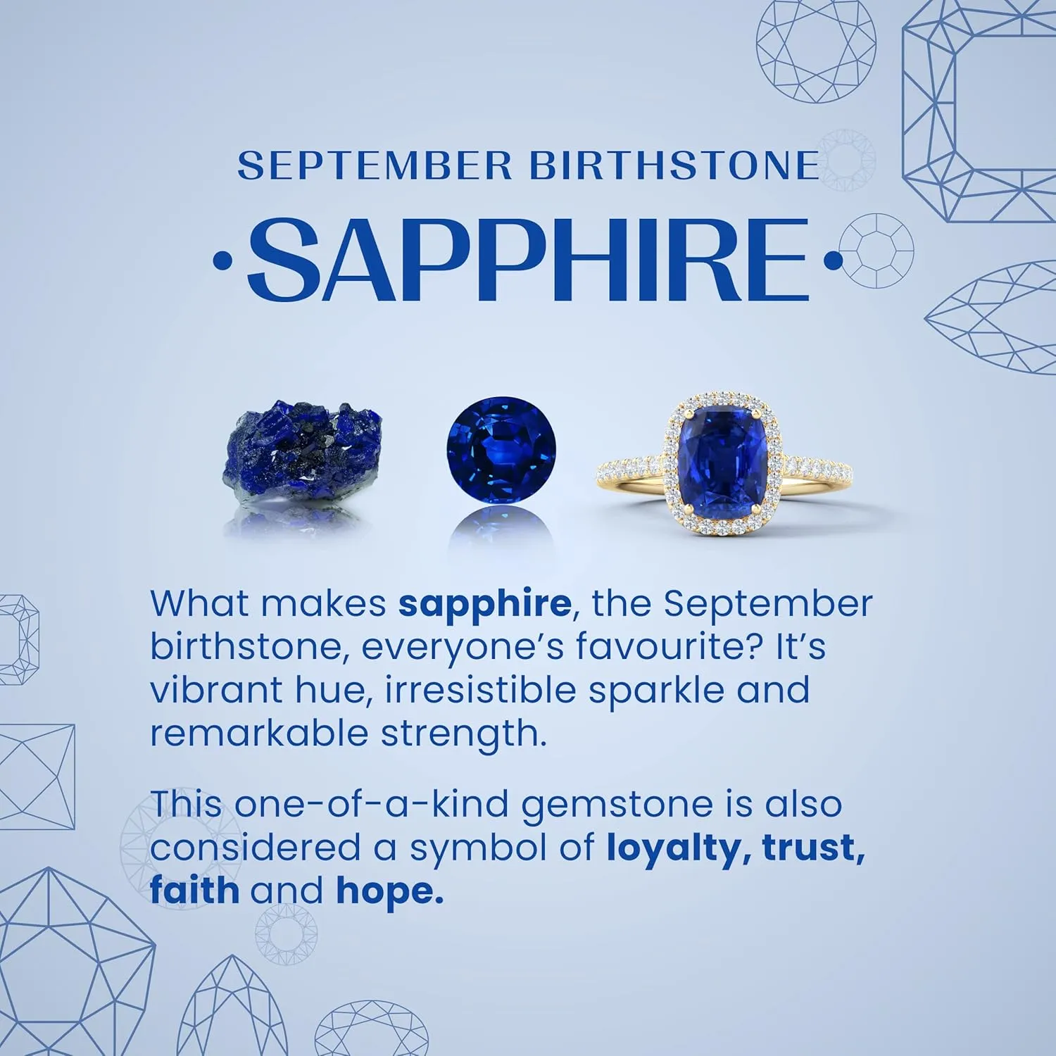 ANGARA Natural Prong-Set Trillion Blue Sapphire Stud Earrings in 14K Solid Gold/Platinum | September Birthstone, Birthday, Engagement, Anniversary, Wedding Jewelry Gift for Women
