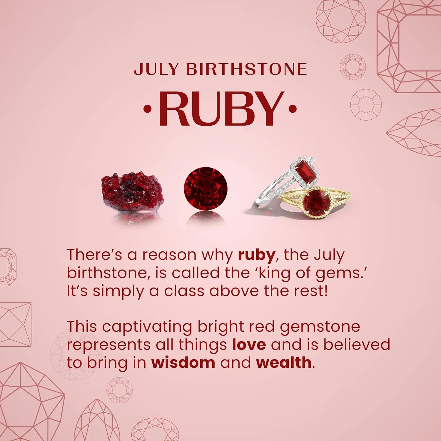 ANGARA Natural Round Ruby Stud Earrings in 14K Solid Gold/Platinum | July Birthstone, Birthday, Engagement, Anniversary, Wedding Jewelry Gift for Women