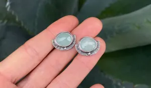 Aquamarine Studs