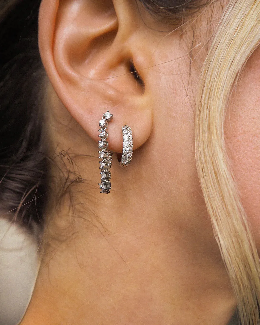 Ballier Chain Studs in Silver