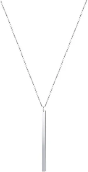 Bar Pendant Necklace Gold Long Y-Necklace Delicate Lariat Chain Jewelry for Women