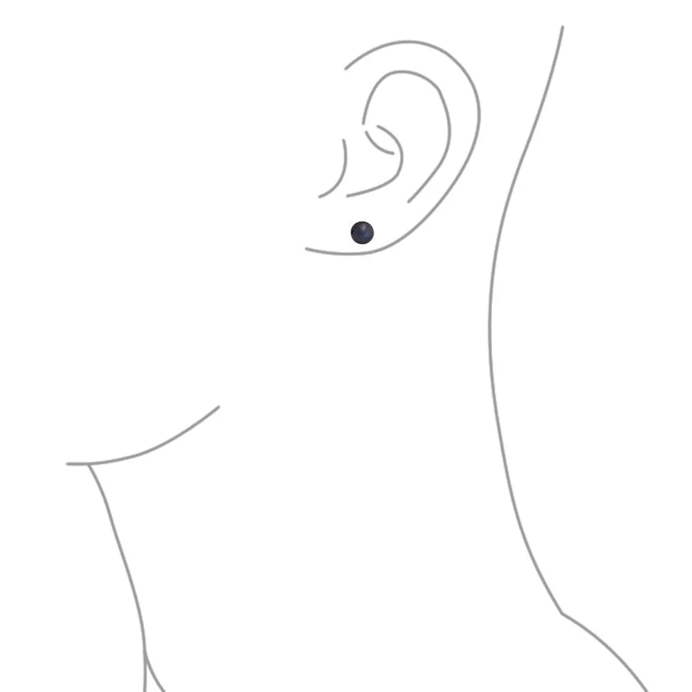 Basic Drop Ball Earrings with Freshwater Cultured Pearl Studs in Sterling Silver