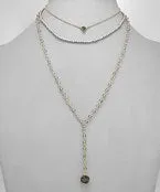 Beaded Druzy Layered Necklace