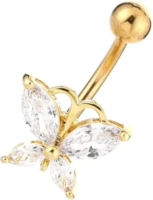 BESPORTBLE Navel Ring Belly Button Stud Body Piercing Jewelry Fashion Navel Nails Stylish Look