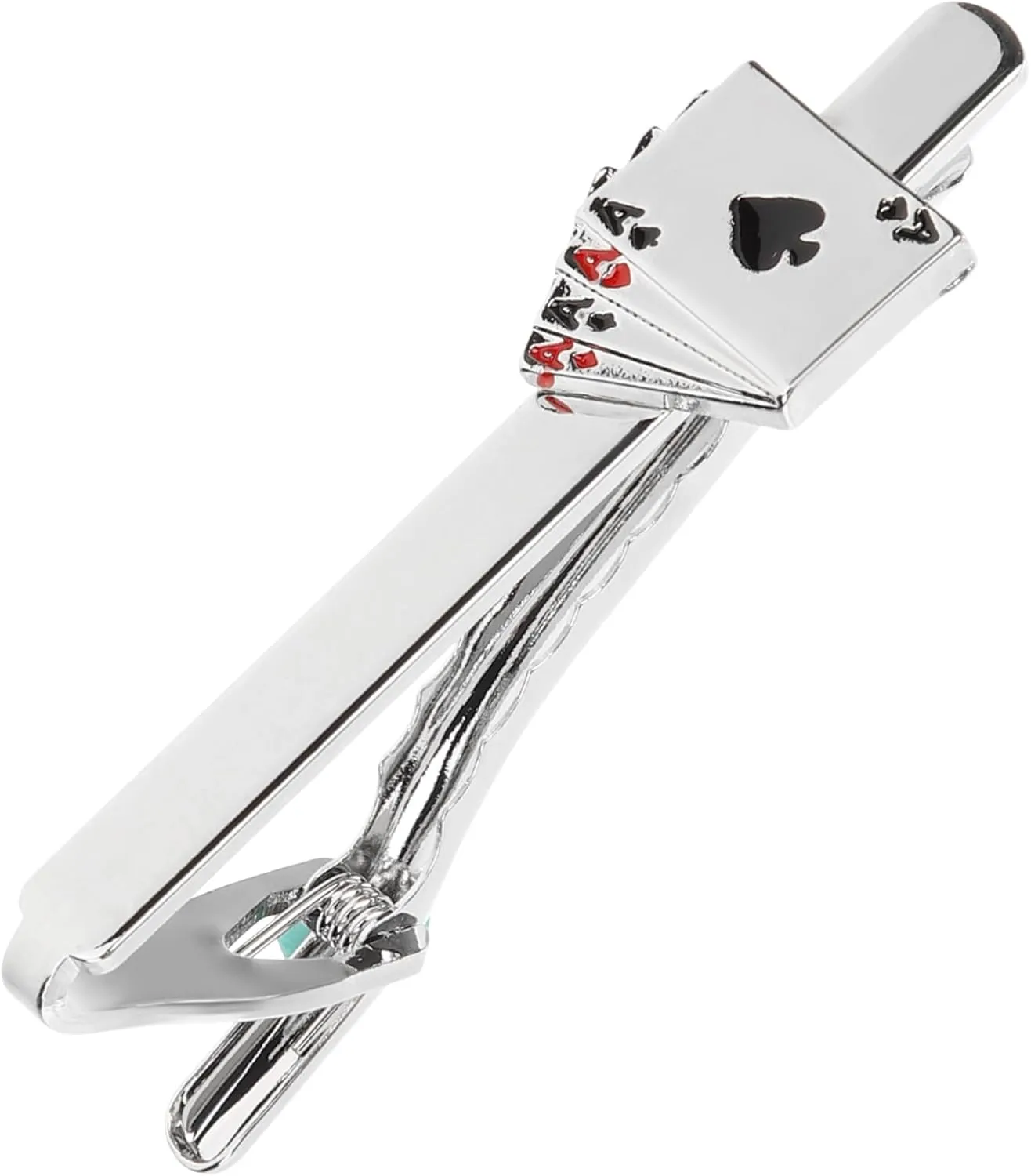 BESTYASH Fashion Tie Clip for Men Poker Lapel Clip for Men Stylish Collar Pin Jewelry
