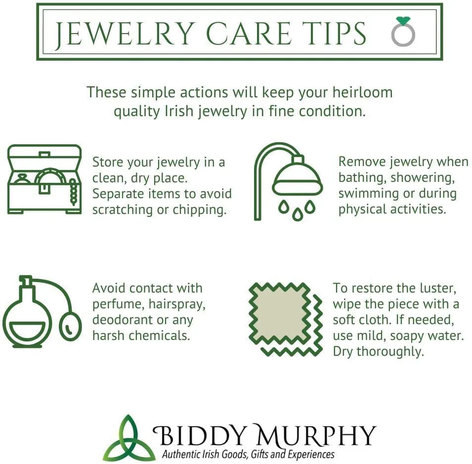 Biddy Murphy 925 Sterling Silver Celtic Cross Necklace for Women, 3/8" W x 7/8" Pendant, Fine Traditional Irish Jewelry Imported Direct from Ireland's Artisan Jewelers