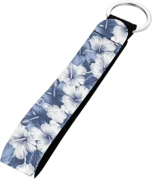Binienty Stylish Keychain Wristlet Bracelet, Durable Fabric Auto Keychain with Metal Ring for Women Men