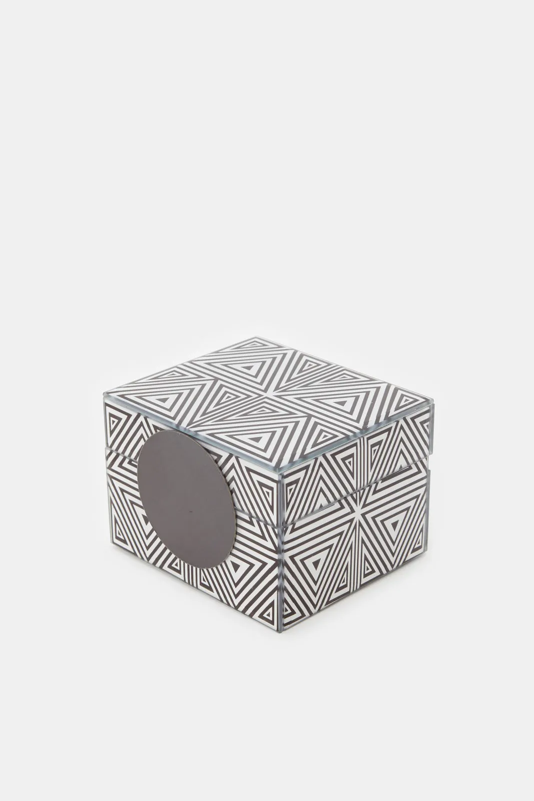 Black And White Monochrome Pattern Jewelry Box (Small)