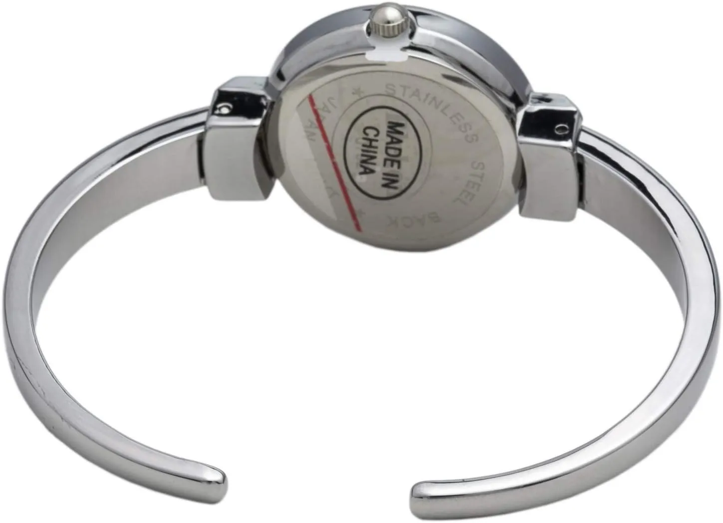 Blekon Collections Quartz Womens 26mm Delicate Metal Cuff Bangle Watch
