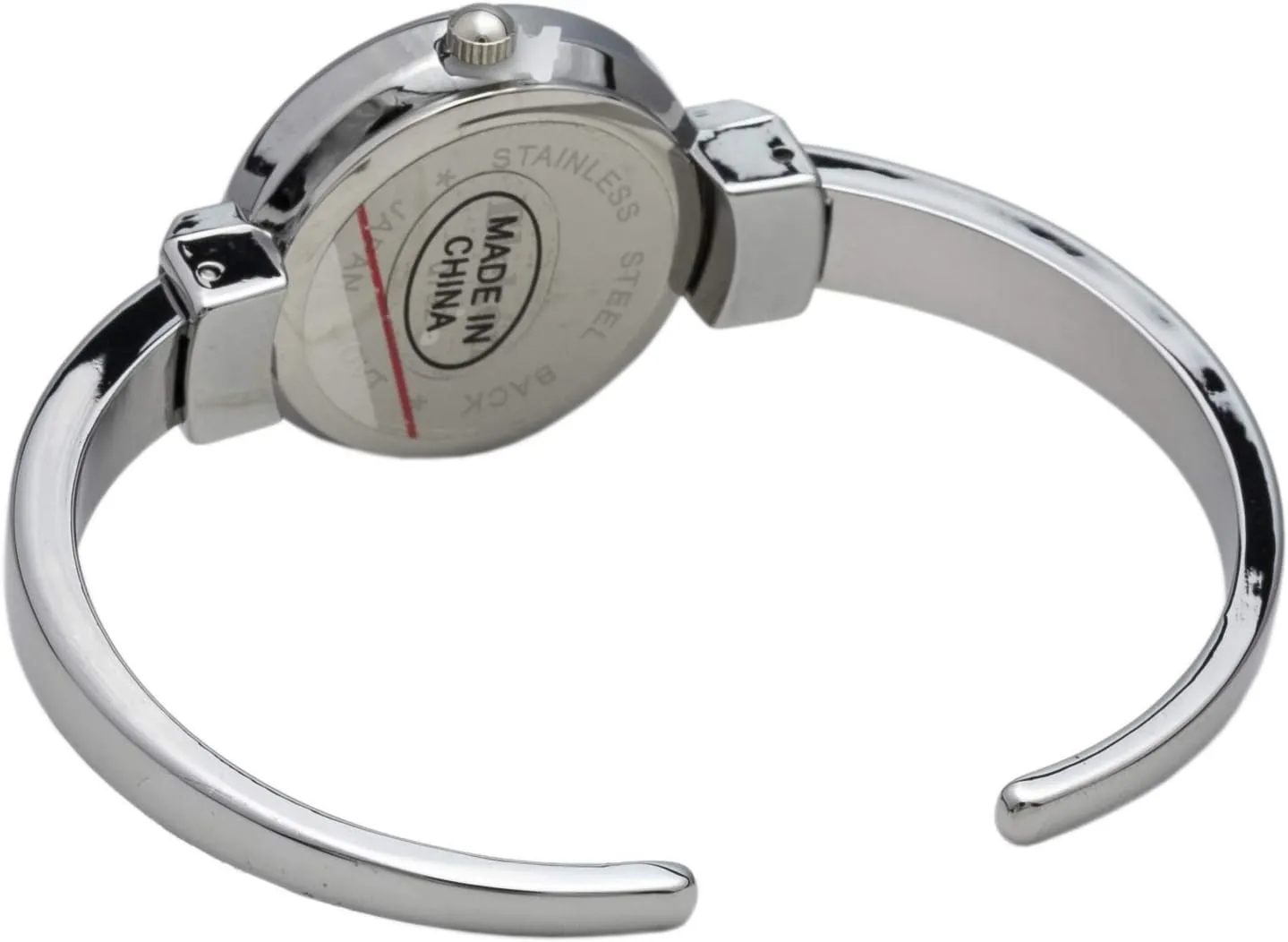 Blekon Collections Quartz Womens 26mm Delicate Metal Cuff Bangle Watch