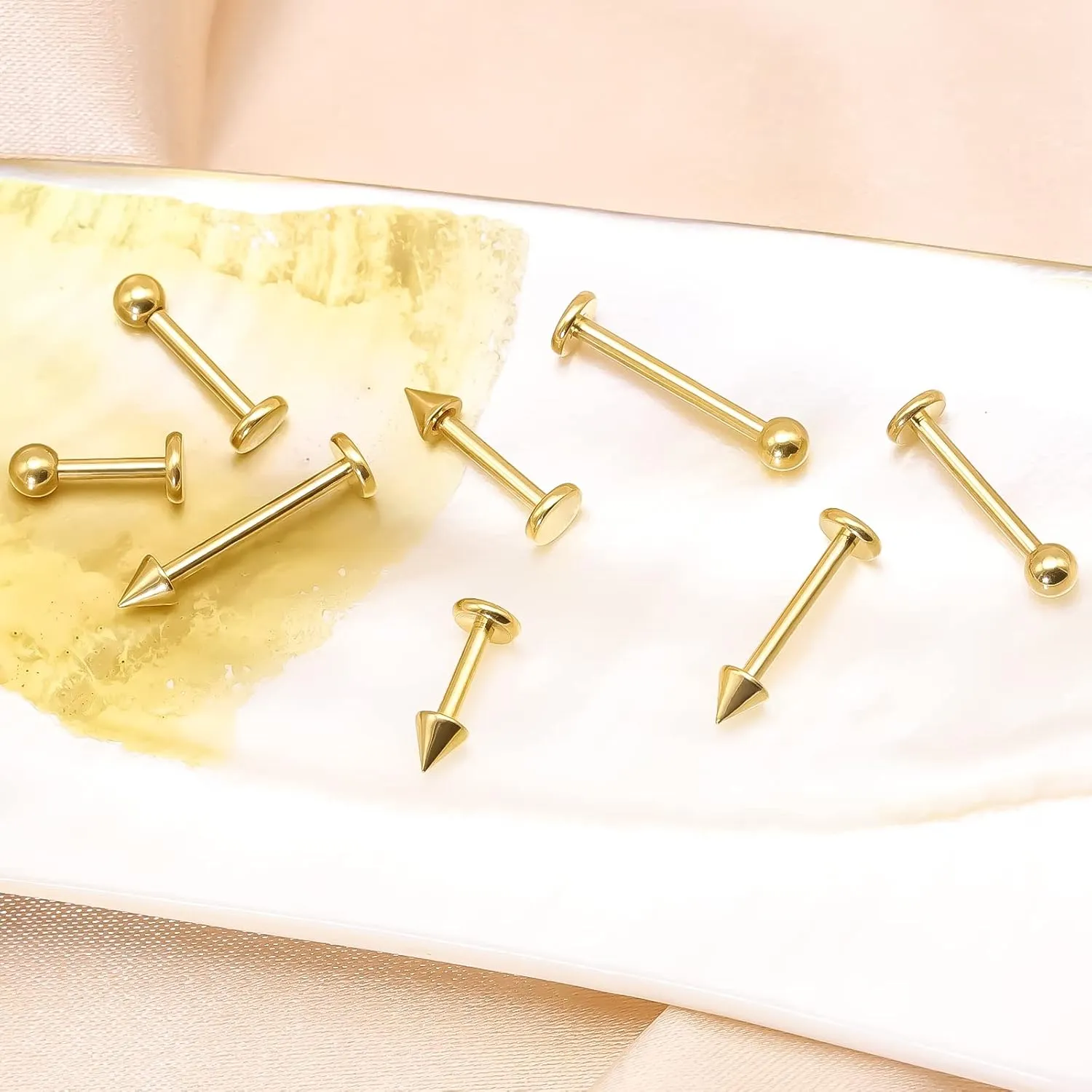 BLISI G23 Solid Titanium Eyebrow Piercing Jewelry, Gokd Black Rose Gold Silver Pink Rainbow Eyebrow Rings 16G Curved Barbell,Tiny Vertical Labret Lip Jewelry Rook Piercing Jewelry for Women and Men