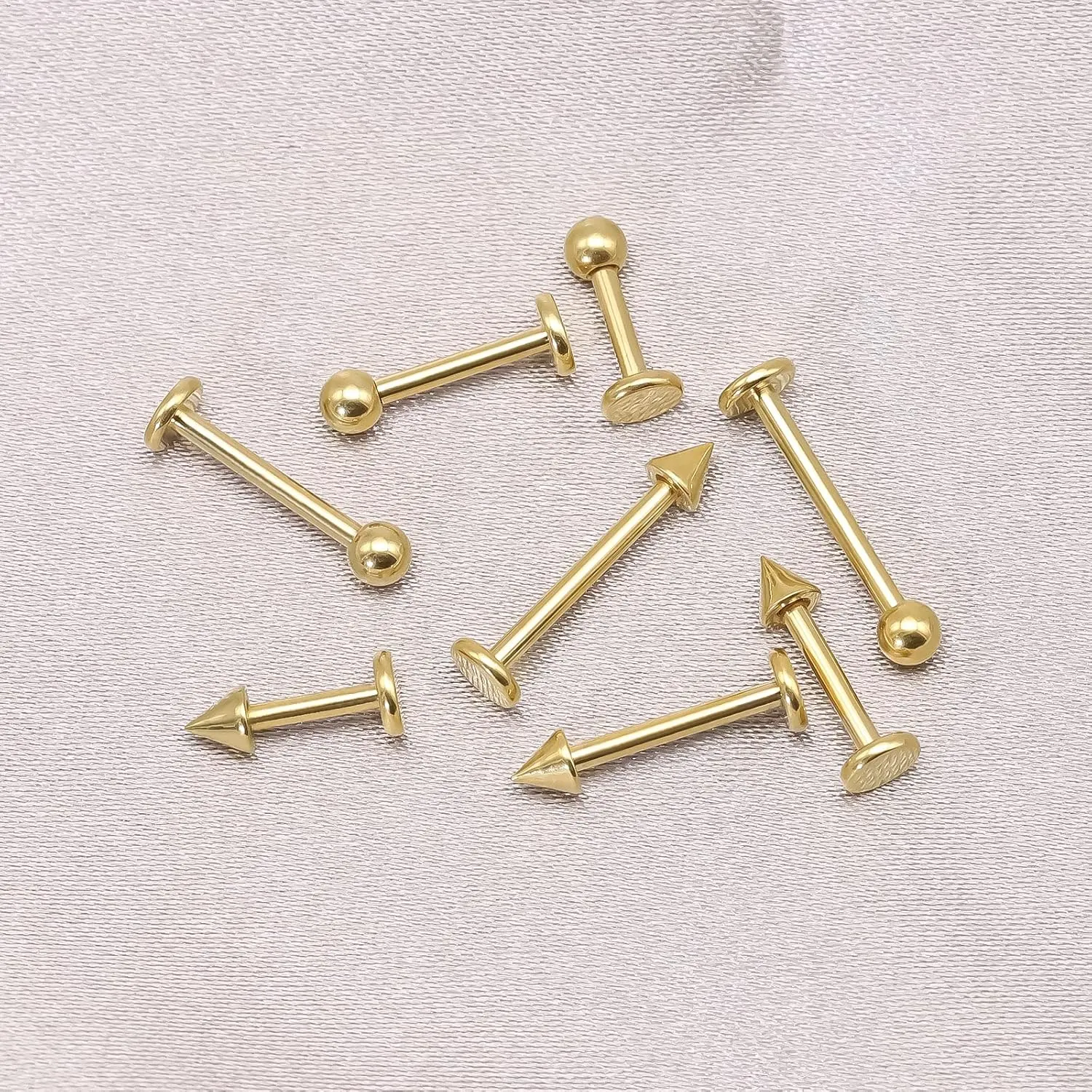 BLISI G23 Solid Titanium Eyebrow Piercing Jewelry, Gokd Black Rose Gold Silver Pink Rainbow Eyebrow Rings 16G Curved Barbell,Tiny Vertical Labret Lip Jewelry Rook Piercing Jewelry for Women and Men