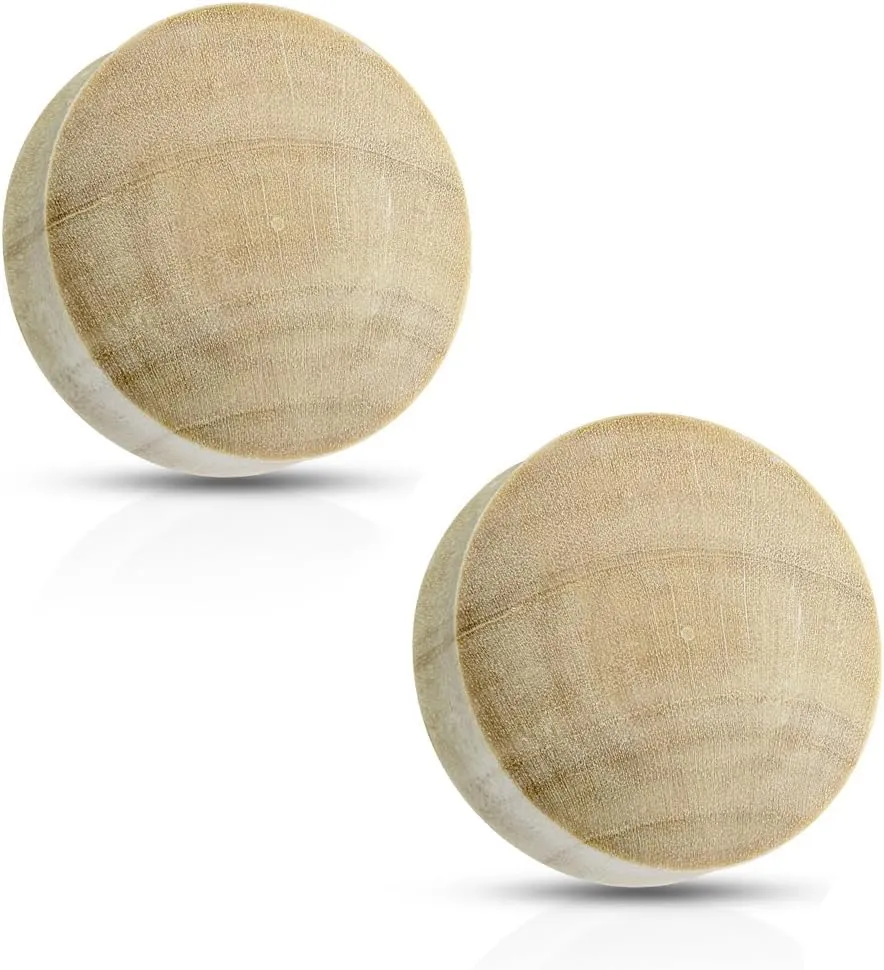 BodyJewelryOnline Organic Ear Plugs/tunnels Convex Saddle Fit Made of Crocodile Wood.