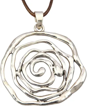 Boho Necklaces for Women Cord Necklace with Pendant Long Silver Necklace Vintage Sweater Necklace Hippie Jewelry for Women Gifts