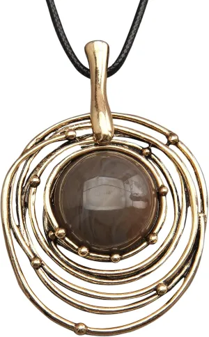 Boho Necklaces for Women Long Wooden Pendant Vintage Necklace Sweater Chain Necklace Handmade Jewelry