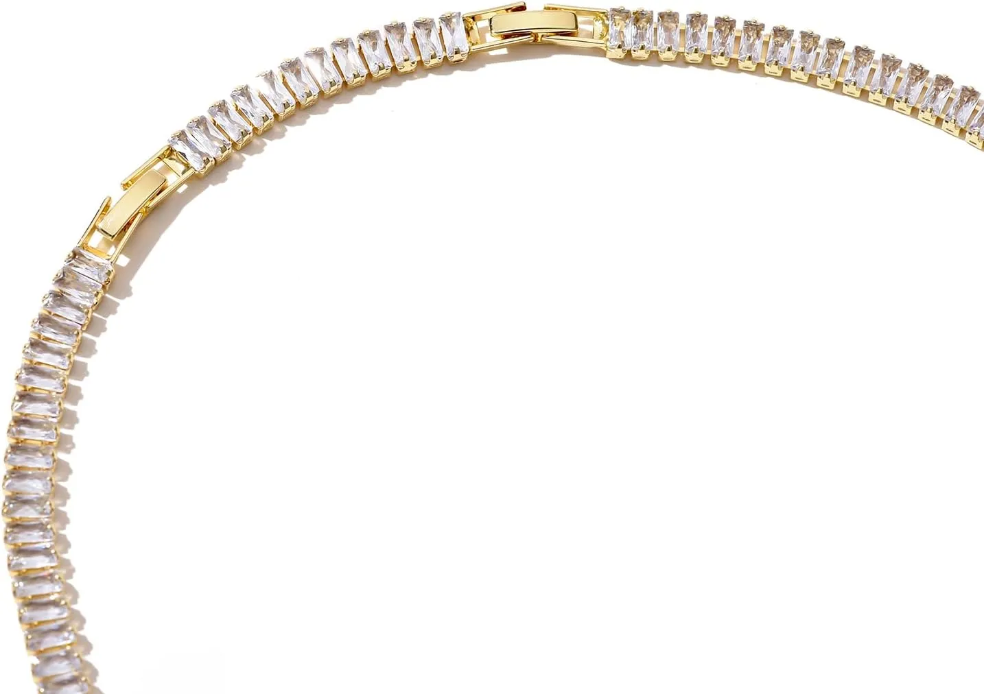 Bubble Letter Necklace Gold Tennis Necklaces for Women 14K Gold Plated Cubic Zirconia Chunky Custom Name Necklace Gold Jewelry for Women