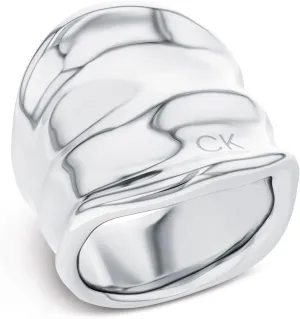 Calvin Klein Elemental Rings Collection for Women, Stainless Steel, Jewelry Accessory, Rings for Her, Designer Wear