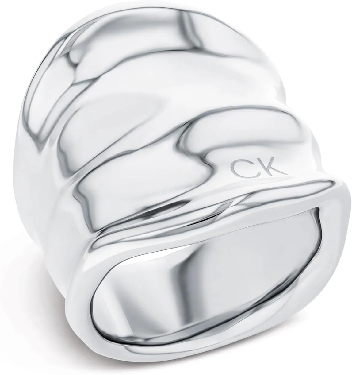 Calvin Klein Elemental Rings Collection for Women, Stainless Steel, Jewelry Accessory, Rings for Her, Designer Wear