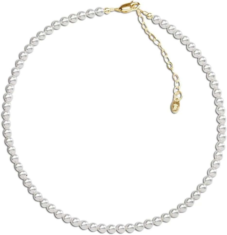 Cherished Moments 14K Gold-Plated Bracelet for Babies, Toddlers, Kids, and Little Girls with High-End Simulated Pearls Gift for Baby Shower, Flower Girl, or Granddaughter