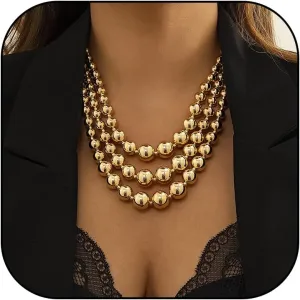 choice of all Chunky Gold Necklace for Women Layered Choker Necklaces Silver Cuban Link Chain Carabiner Statement Necklace Punk Hip-hop Jewelry for Women