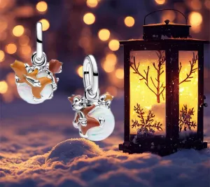 Christmas Fashion Charms Compatible for Bracelets and Necklaces Family Birthday Jewelry Women's Bead Charms 925 silver zirconia