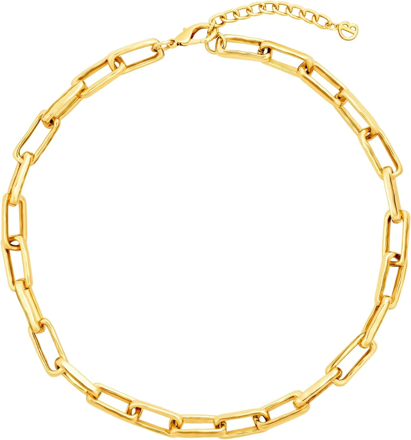 CoBi 18K Gold Silver Cubic Zirconia Station Butterfly Pendant Necklace for Women, Heart CZ Initial, Four Leaf Clover, Layered Double Cross, Chunky Cuban Link, Trendy Jewelry Everyday Wear, Gift Choice