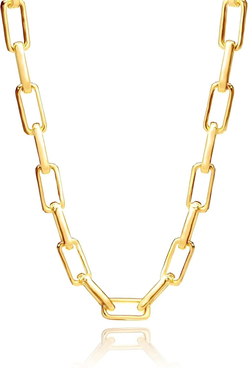 CoBi 18K Gold Silver Cubic Zirconia Station Butterfly Pendant Necklace for Women, Heart CZ Initial, Four Leaf Clover, Layered Double Cross, Chunky Cuban Link, Trendy Jewelry Everyday Wear, Gift Choice