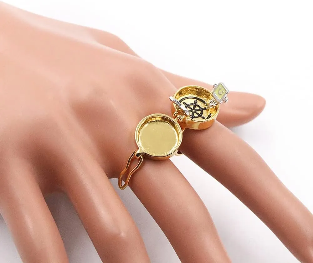 COLORFUL BLING Adjustable Cute Couple Opening BFF Ring for 2/3 Best Friends Forever Gold Anime Matching Rings Friendship BFF Jewelry Gift for Women