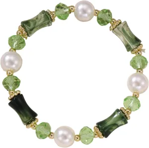 Colorful Crystal Pearl Beaded Bracelet for Women Jewelry