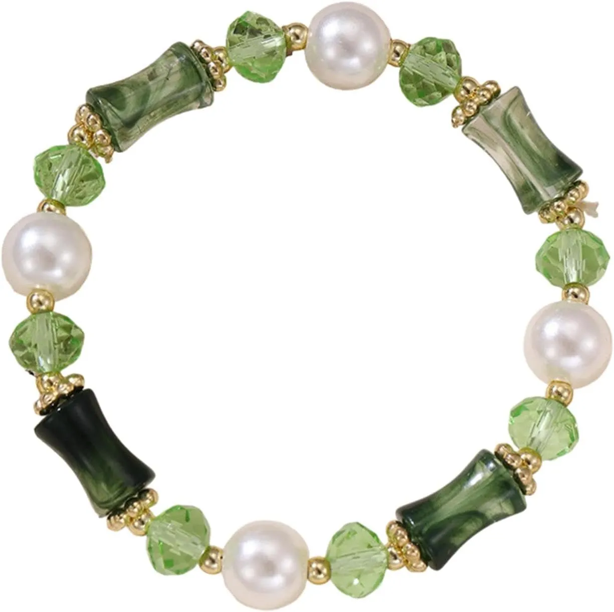 Colorful Crystal Pearl Beaded Bracelet for Women Jewelry