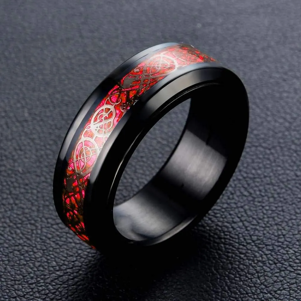 Couple Rings Black Plated Heart Red Cz Womens Wedding Ring Sets Crown Ring Titanium Man Wedding BandsPlease Buy 2 Rings for 1 Pair