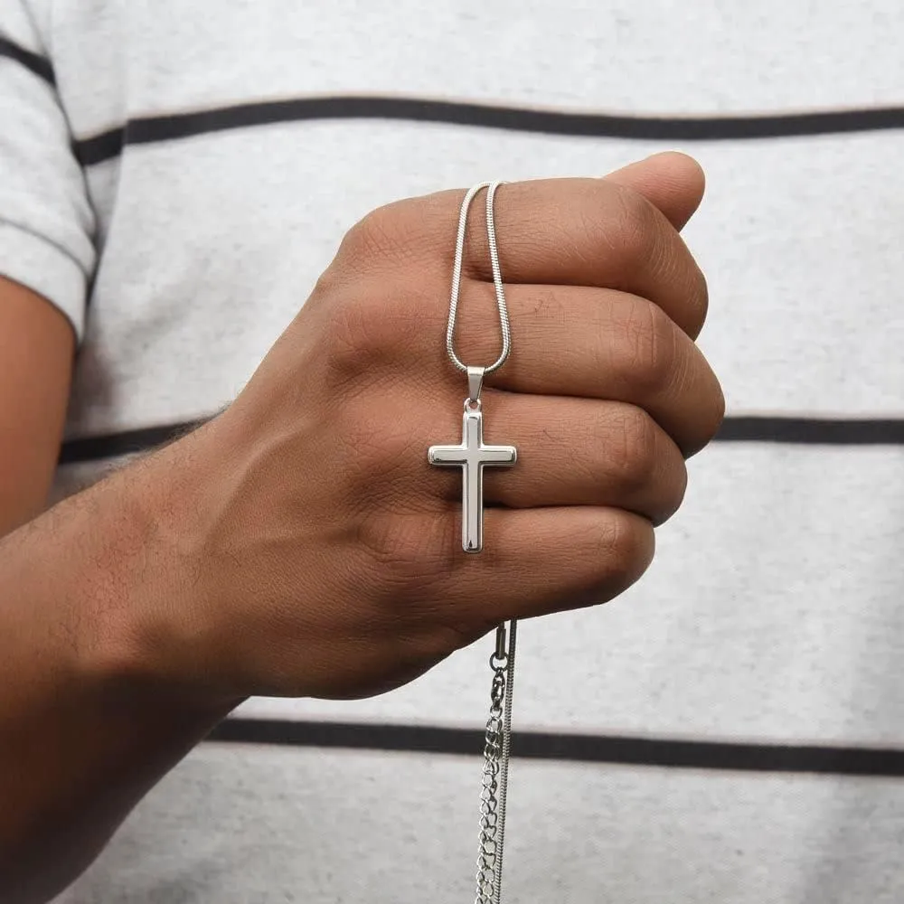 Cross Grandson Necklace From Meme, Grandson Gifts From Grandma, Grandson Gifts From Grandparents, Nana And Grandson Gifts, Graduation Gifts For Grandson, Chain Gift for Men