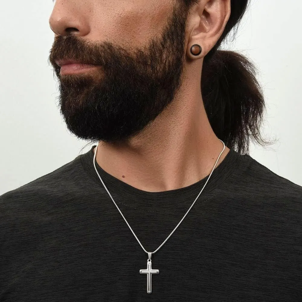 Cross Grandson Necklace From Meme, Grandson Gifts From Grandma, Grandson Gifts From Grandparents, Nana And Grandson Gifts, Graduation Gifts For Grandson, Chain Gift for Men