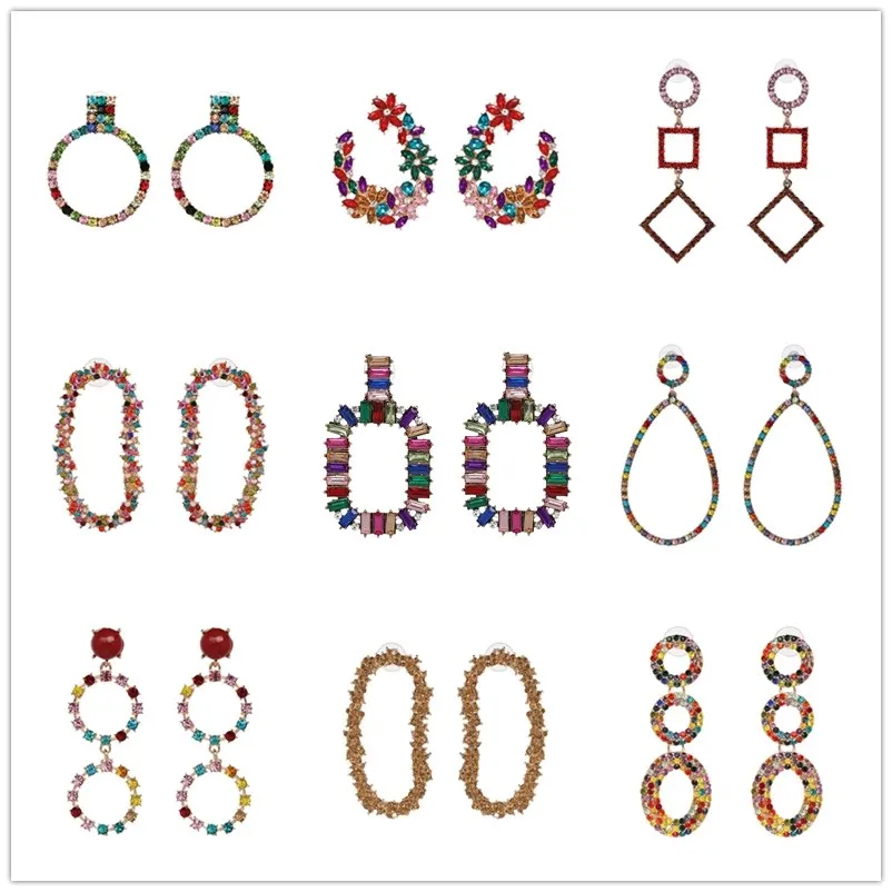 CRYSTAL STATEMENT EARRINGS